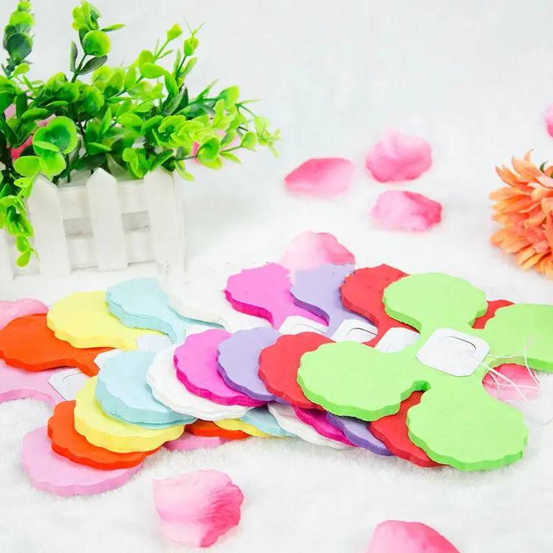 Color Four Leaf Clover Paper Garlands Aesthetic Boho Style Hanging Decor for Wedding Garden Birthday Farmhouse Party Supplies