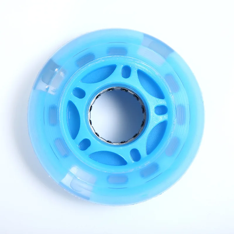 Non-Slip Wear-Resistant Skate Rollers Mute Pu Roller Skates Luminous Flashing Wheel Accessories