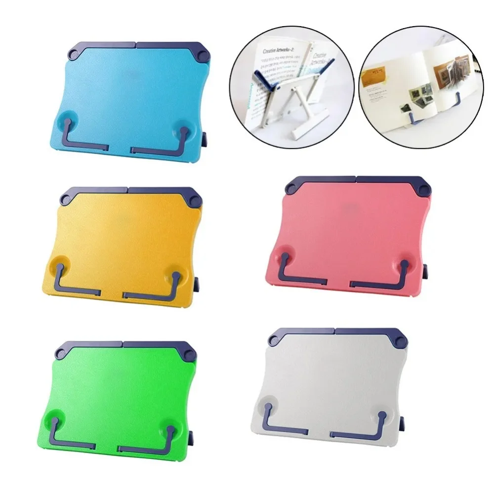 

Portable Bookend Stand Adjustable Reading Book Stand Book Recipe Shelf Folding Holder Organizer For Music Score Recipe Tablet