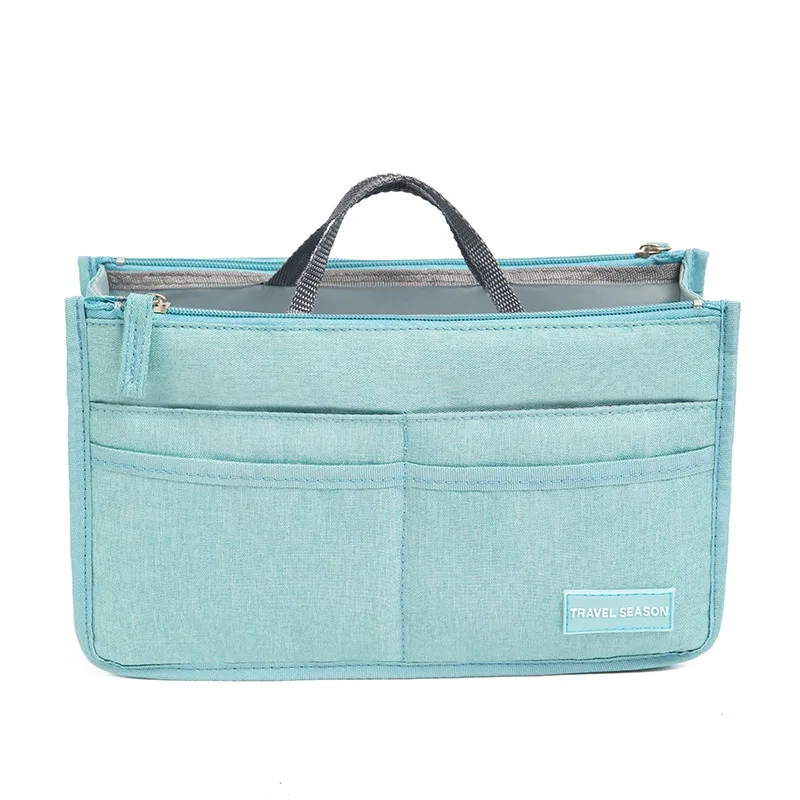 Multifunctional Travel Toiletry Bag In Bags For Handbag Purse Double Zipper Insert Bag Large Capacity Cosmetic Pouch Bags-1/2Pcs