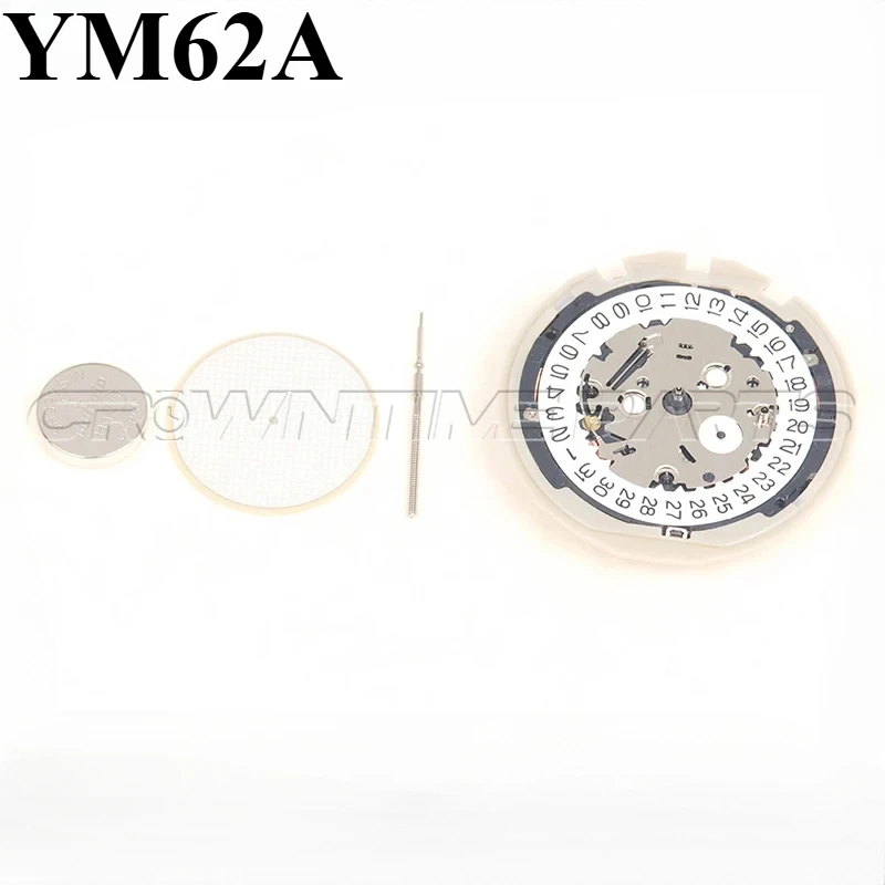 YM62 Movement YM62A Movement Small Hands At 6.9.12 Analog Quartz 12''' Center Second Chronograph Movement Alarm   (3 Orders)