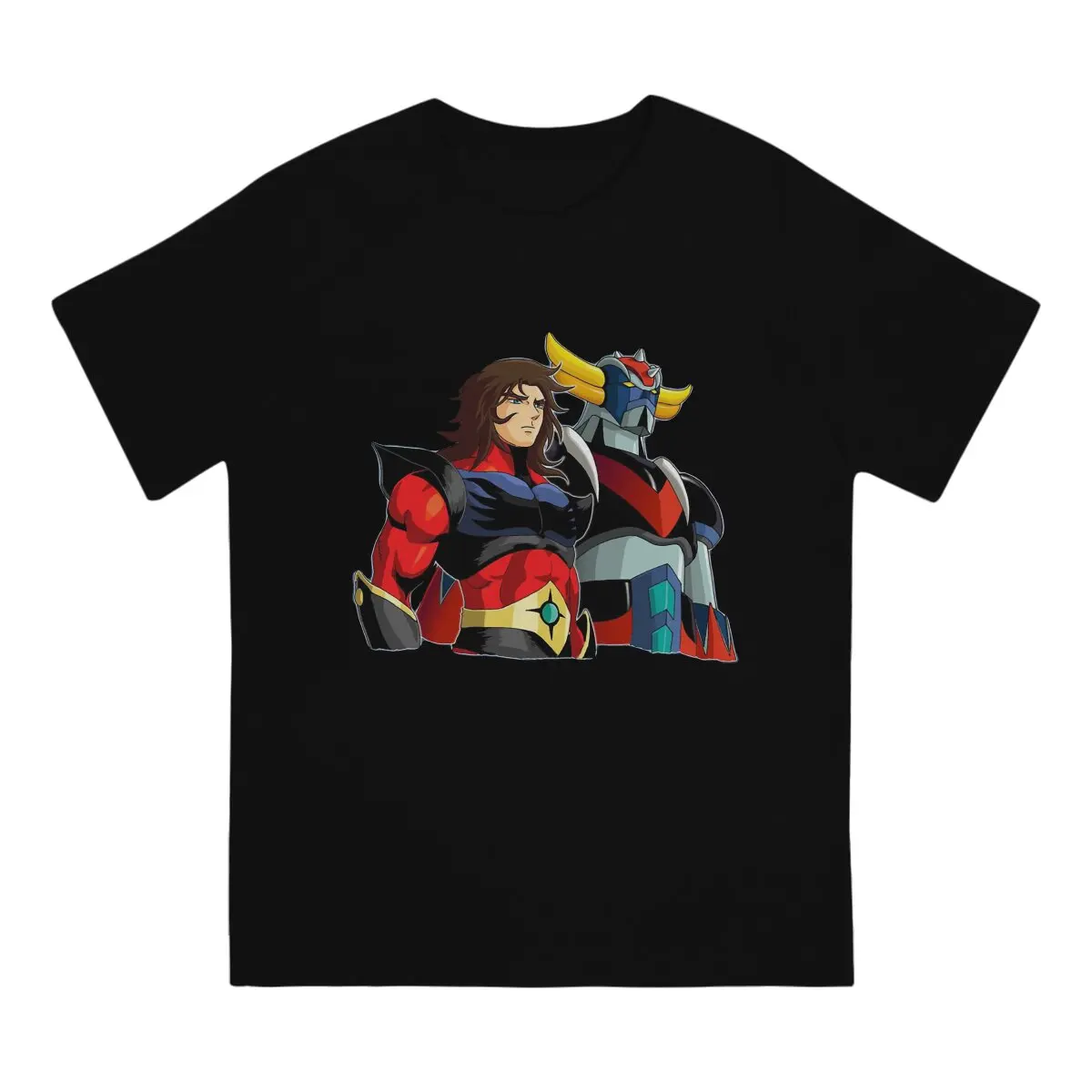 Actarus Classic Fashion Polyester TShirts UFO Robot Goldrake Grendizer Anime Men Graphic Streetwear T Shirt Round Neck