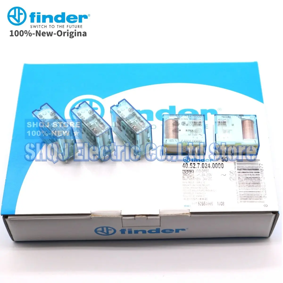 FINDER 100%-NEW 5PCS 40.52.9.024.0000 40.52.7.024.0000 40.52.7.024.0001 RELAY Coil 24VDC 8A 2CO original