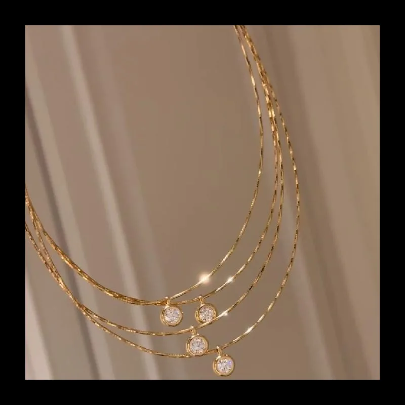 قلادة بياقة فقاعية متألقة مطلية بالذهب عيار 24 قيراط للنساء، قلادة عصرية فاخرة ورائعة ومتعددة الاستخدامات