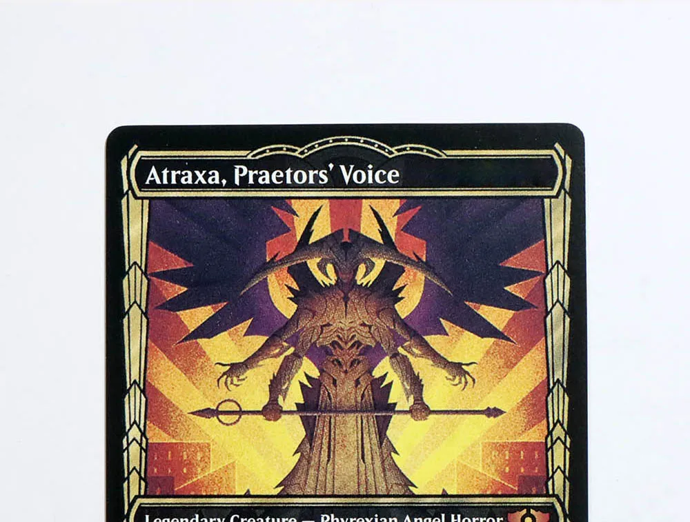 Atraxa, Praetors' Voice Foil/Holo TCG Magical Proxy Black Top Quality Proxy Playing Cards Gathering Board Game Trading Cards