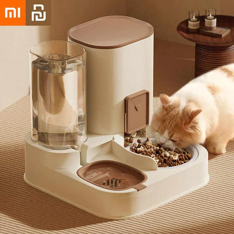 Xiaomi Youpin Automatic Feeder Cat Dog Food Bowl With Water Fountain Large Food Storage Dispenser Container Puppy Accessories