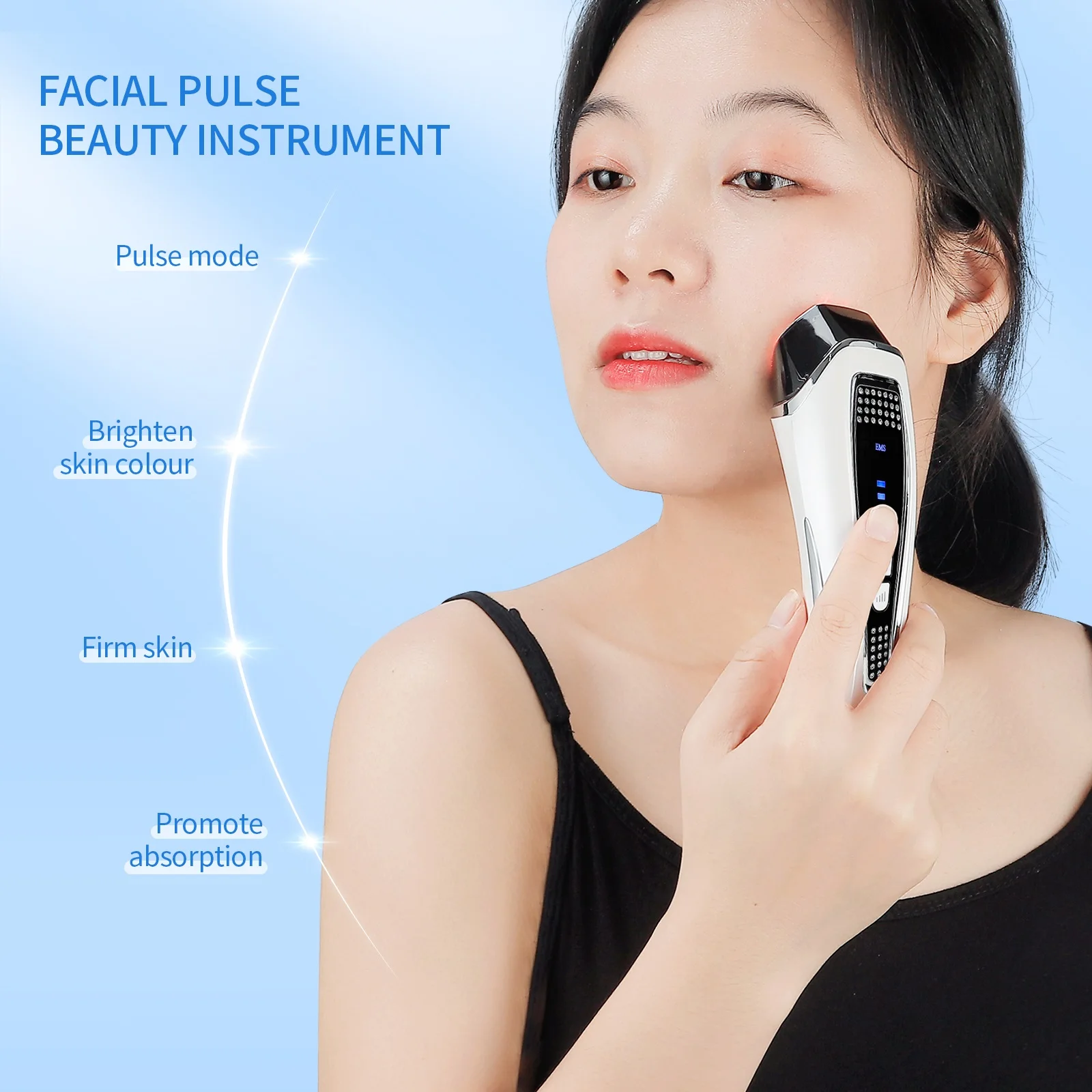 

Micro Current Lifting Device High Frequency Vibration Pulse Massager LED Face Skin Rejuvenation Wrinkle Remover Anti-Aging