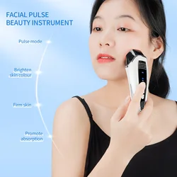 Micro Current Lifting Device High Frequency Vibration Pulse Massager LED Face Skin Rejuvenation Wrinkle Remover Anti-Aging