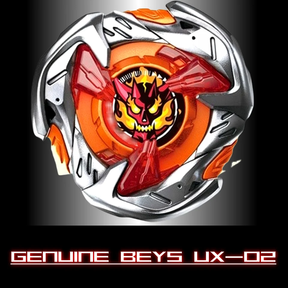 GENUINE BEYS UX-02/UX02 Battle X Starter Hell's Hammer 3-70H NEW With Launcher and Original Packaging Box