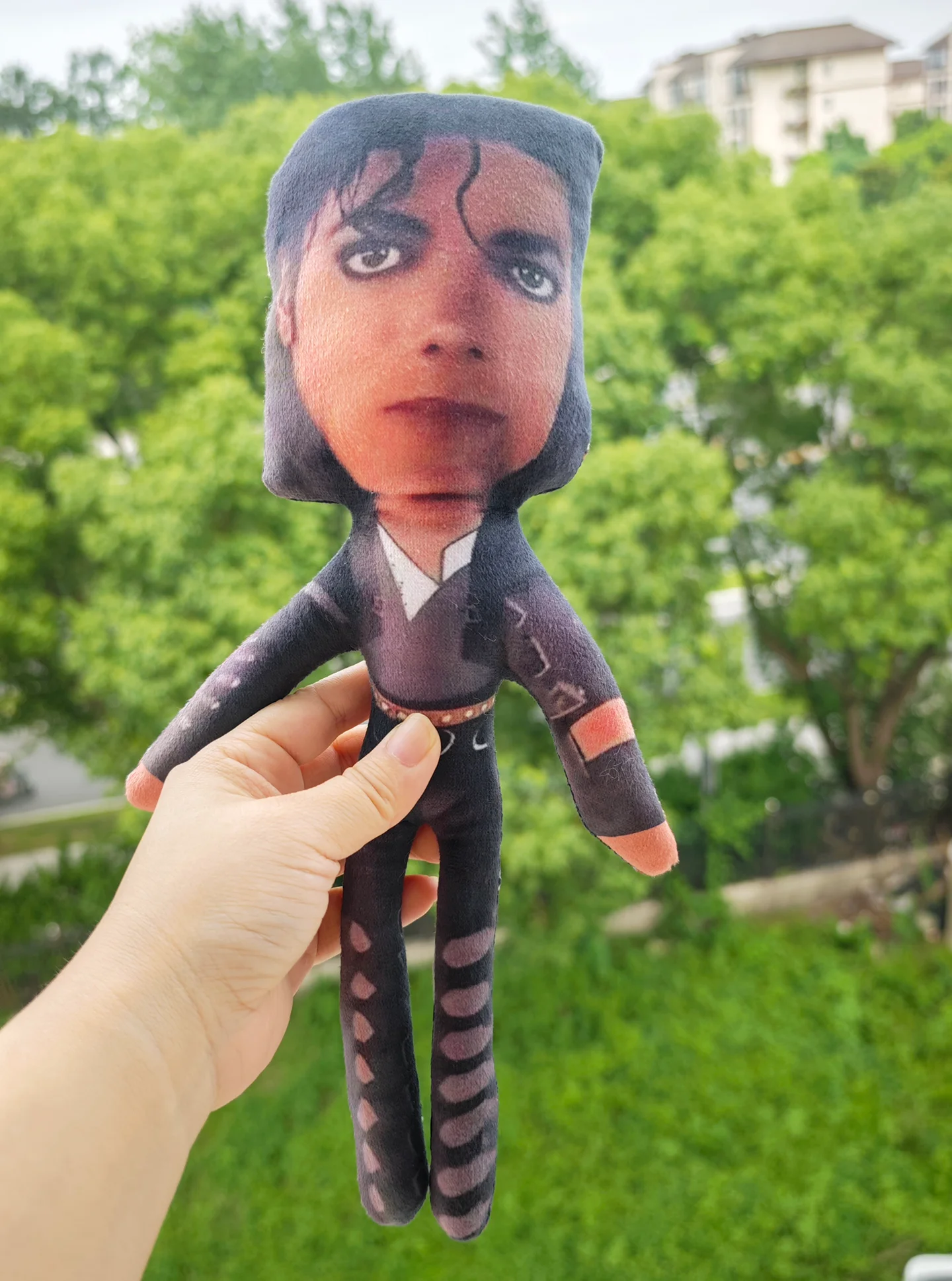 TreasuringU Cartoon Michael Jackson Plüschpuppe Coole Jackson Stofftiere Star Plüschfigur Fans Geburtstagsgeschenke – Detail 21