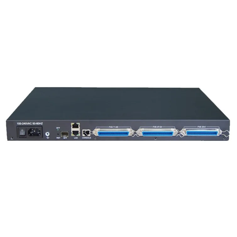 48 port FXO FXS Analog suara gerbang VoIP