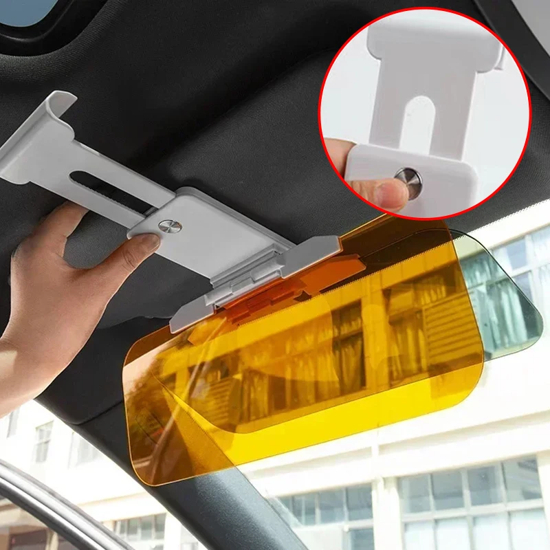 Gafas de conducción nocturna para coche, espejo antiluz solar, deslumbrante, plegable, UV