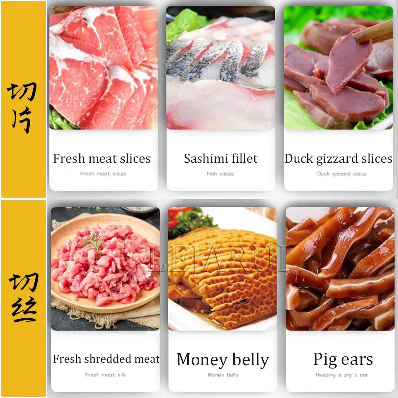 Electric Meat Cutter Desktop Commercial Fully Automatic Shredder Slicer Dicing Machine Meat Dicing Machine