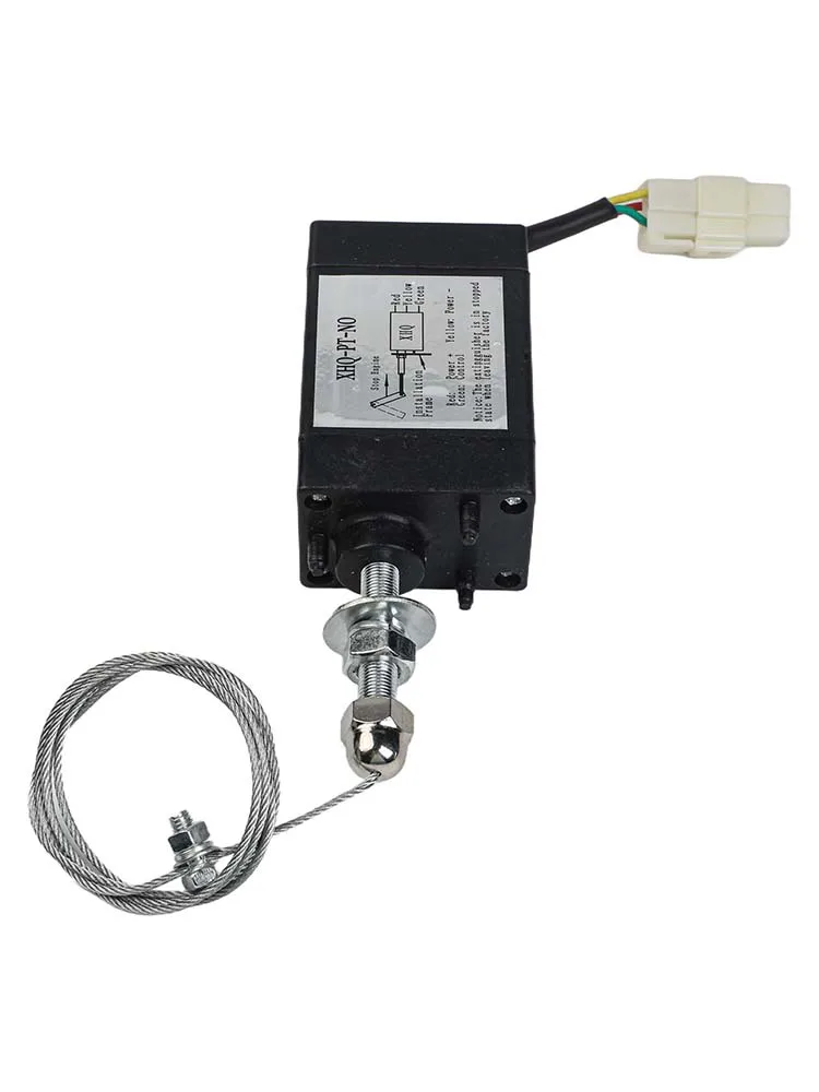 XHQ PT Valve Engine Stop Solenoid 12V Electromagnetic for Electric Throttle Adjustment in Engine Control Units
