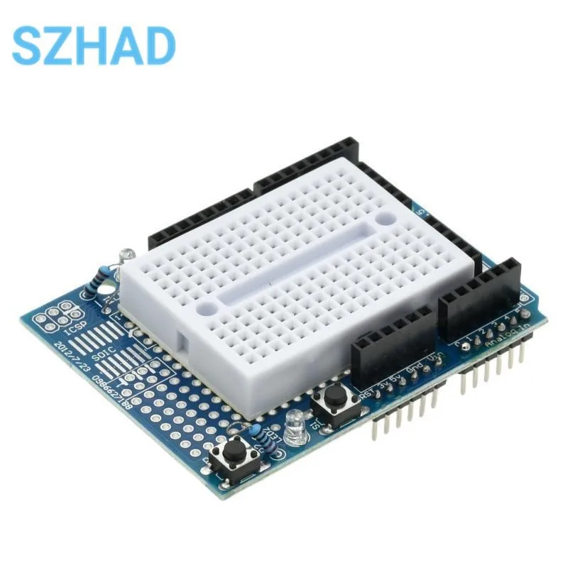 Smart Electronics UNO Proto Shield Prototype Expansion Board With SYB-170 Mini Breadboard Based For Arduino UNO ProtoShield DIY