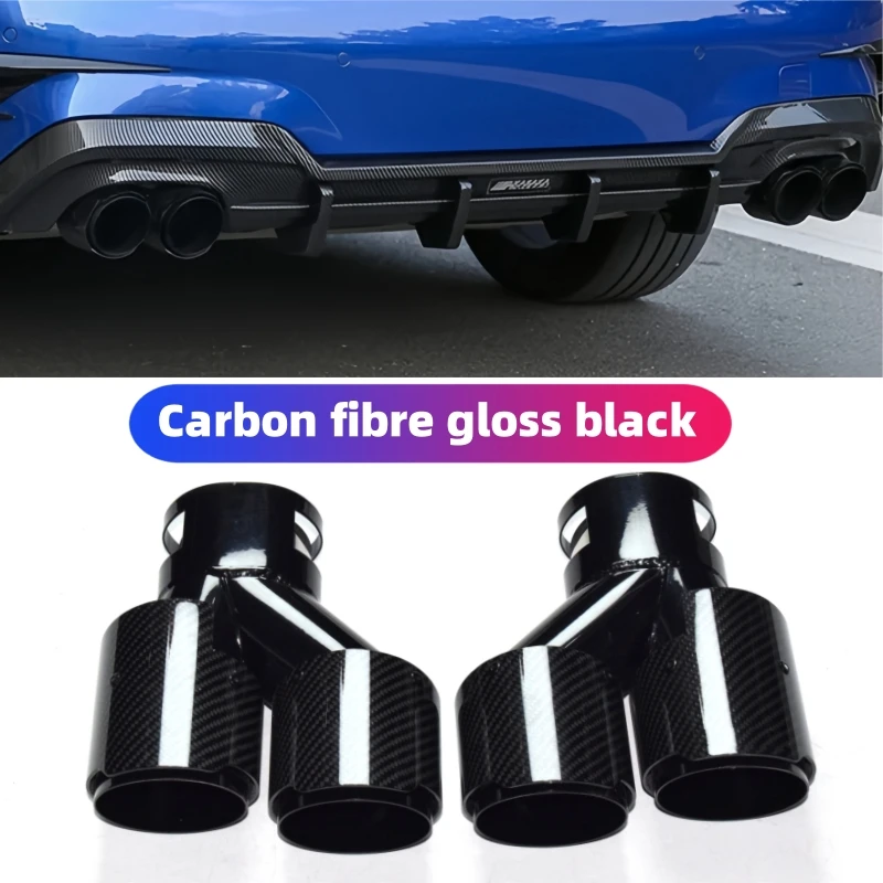 For BMW mufflers, M240i, M340i, M440i, carbon fiber tailpipe, G20, G21, G23, G42 exhaust pipe tip nozzle exhaust head