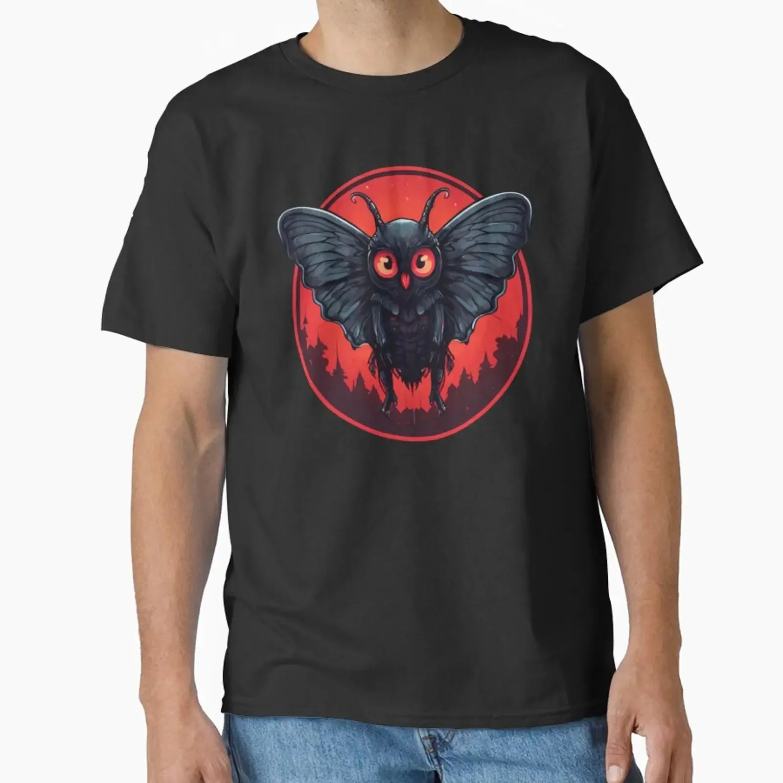 Cryptid Mothman designed and sold by Planetporridge vintage Washed graphic Versatile Unisex Stylish Casual Stretched