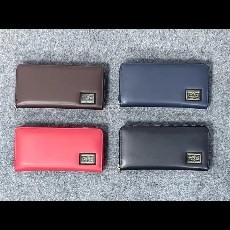 

Por Leather Zip Around Long Wallet Multi-Card Clutch Wallet