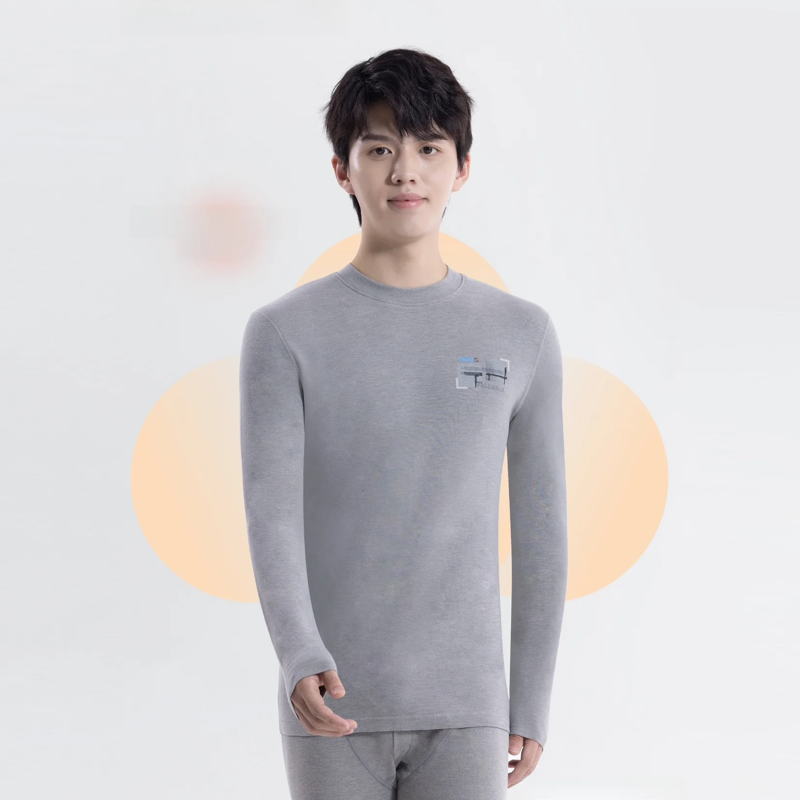 new-step-men's-thermal-underwear-set-30g-velvet-cotton-mid-ne-long-sve-pants-for-teenage-students-and-high-school-boys