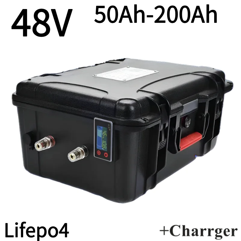 

impermeable 48V 60Ah 80Ah 100Ah 120Ah 150Ah 200Ah Lifepo4 batería para barco gema coche barco sistema solar Motor de curricán +