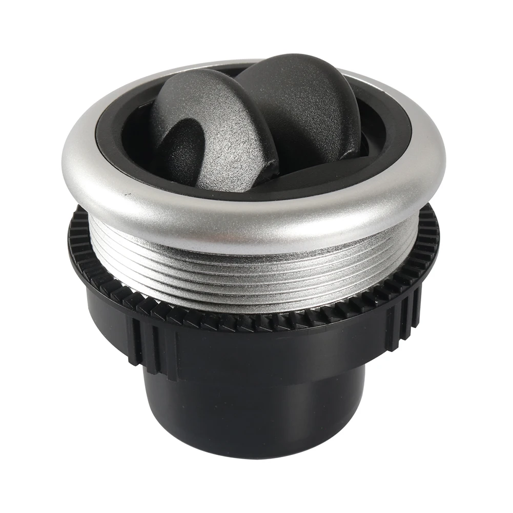 71mm Car A/C Air Outlet Vent Rotation Car Interior A/C Air Vent Round Air Conditioner Outlet 63mm Hole Size for Motorhome Bus RV