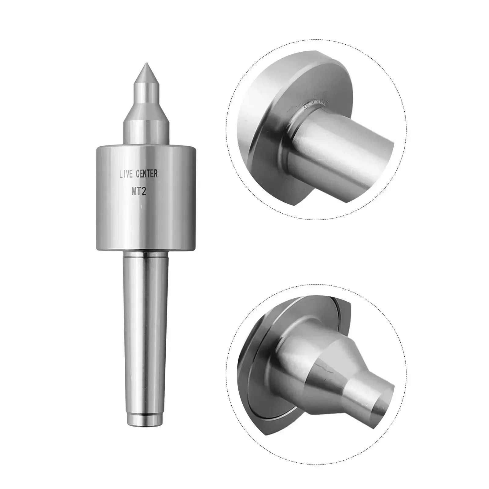 Center Taper Precision Turning Tool For Lathe With Triple Ball Bearing Design And Heat Treated Alloy Steel Shaft