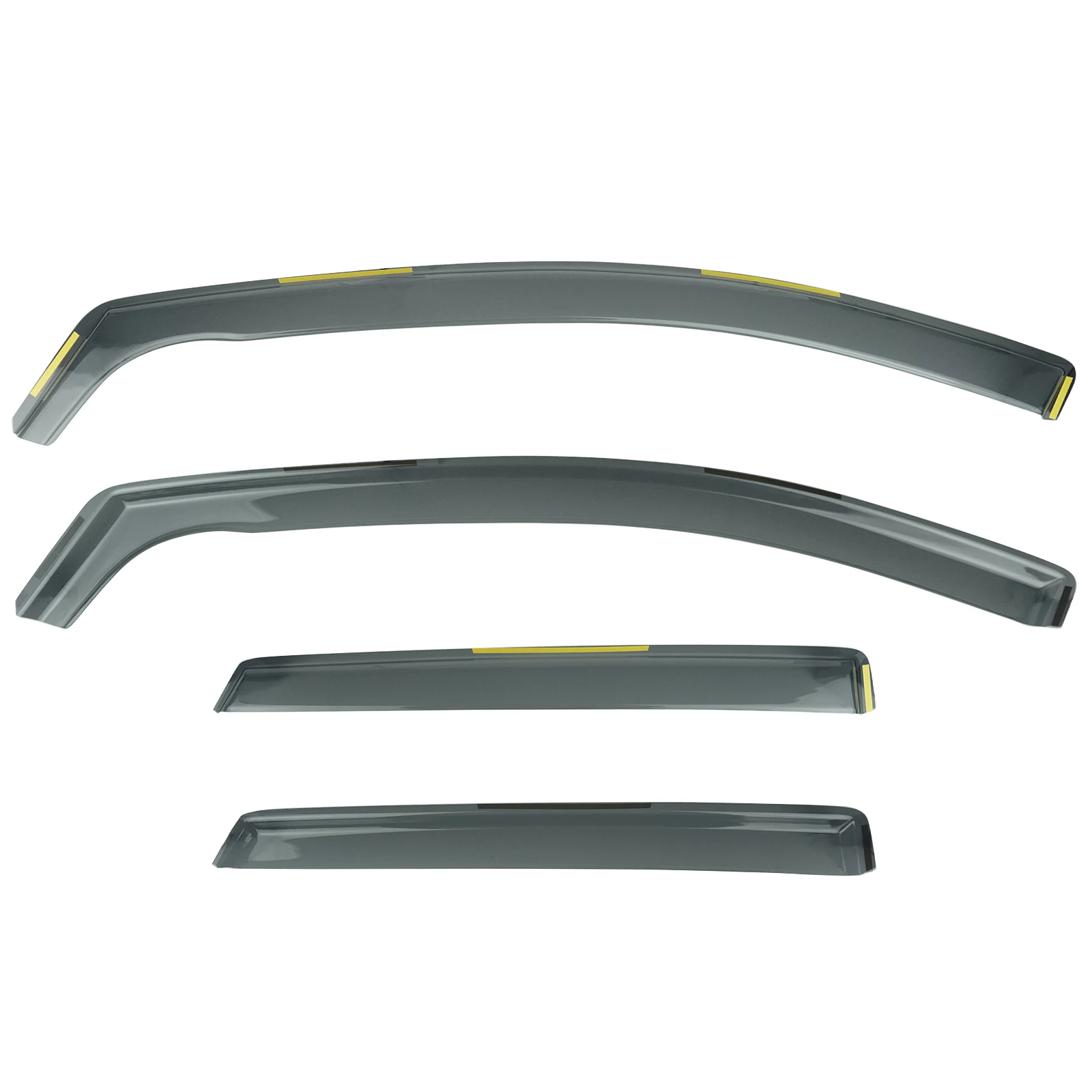 For Seat Ibiza MK5 KJ 2017-up 5 Door Hatchback Window Wind Rain Sun Deflectors Protector Guard Sheet Tea Translucent 4pcs/set