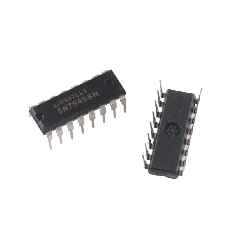 10pcs New Original DIP-16 SN75468 7-Channel 100V 500mA Darlington Transistor Array IC CHIPS SN75468N