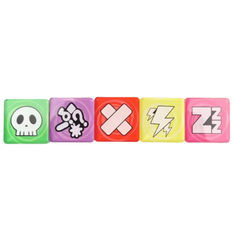 5Pcs/Set Anime Pokemon Game PTCG Props Special Conditions Sign Poisoned Asleep Paralysis Burned Confused Collection Gift Toys