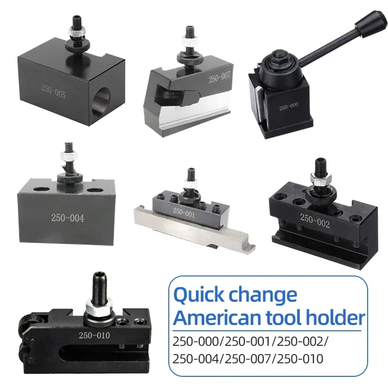 Lathe Tools Holder 250-000/250-001/250-002/250-004/250-007/250-010 Wedge GIB Type Quick Change Toolpost Tool Holder