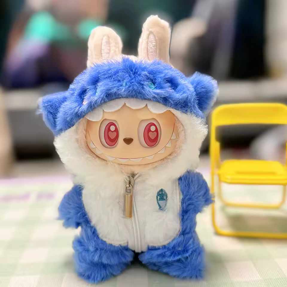 For Labubu 17cm Clothes Idol Dolls Sitting Party The Monster Outfit Accessories Clothing Kids Gift Kawaii Plush Dolls Dress - AliExpress 