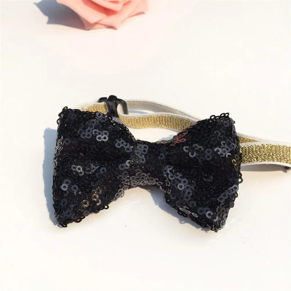 

2Pcs Pet Party Hat Tie Set Sequins Costume Soft Comfortable for Dog Puppy Photo Props Birthday Masquerade Events
