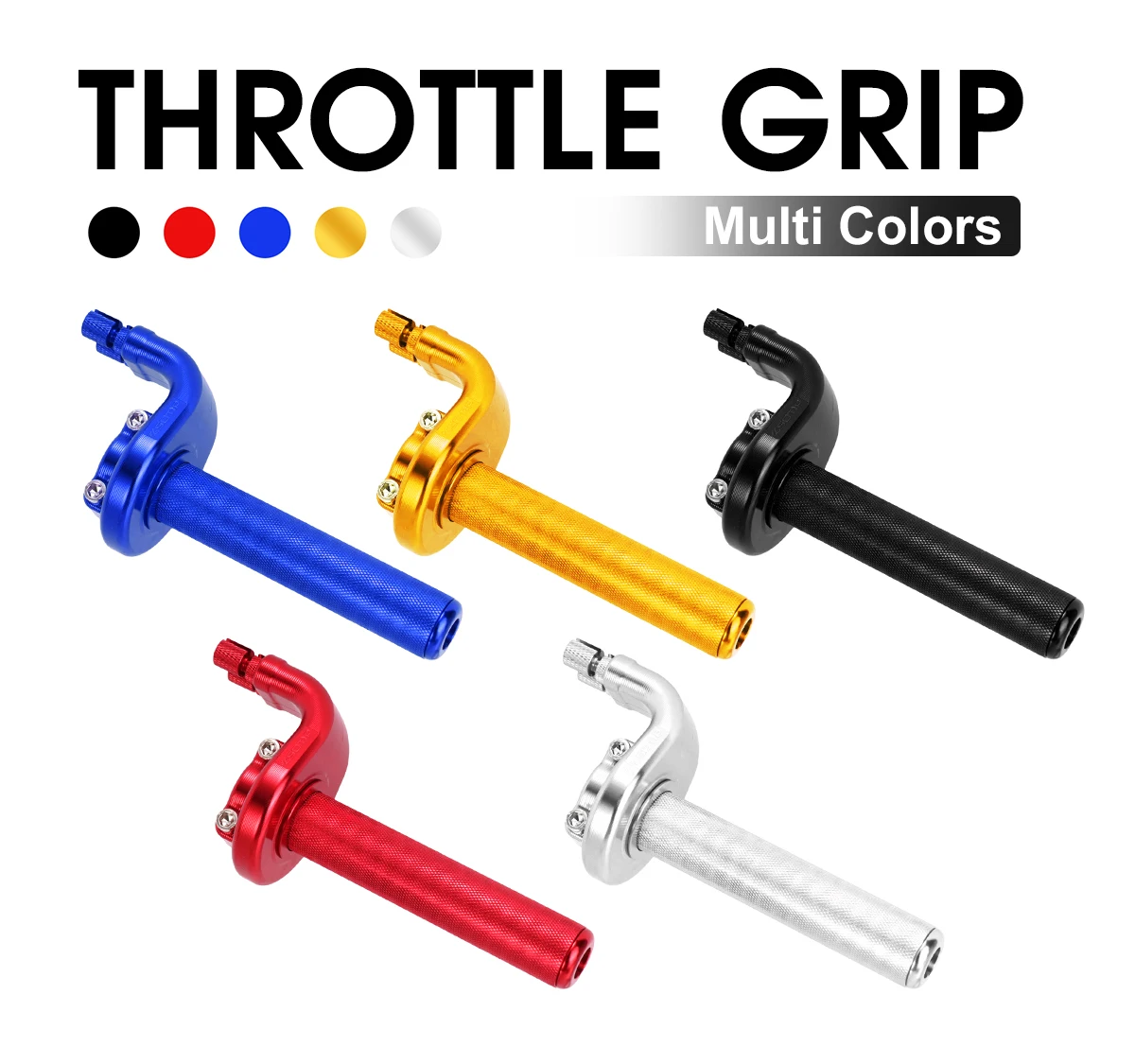 ZSDTRP 7/8'' Motorcycle Handlebar Tube Throttle Assembly Twist Grip Double Cable Design For Honda XL XR 250 350 450 600