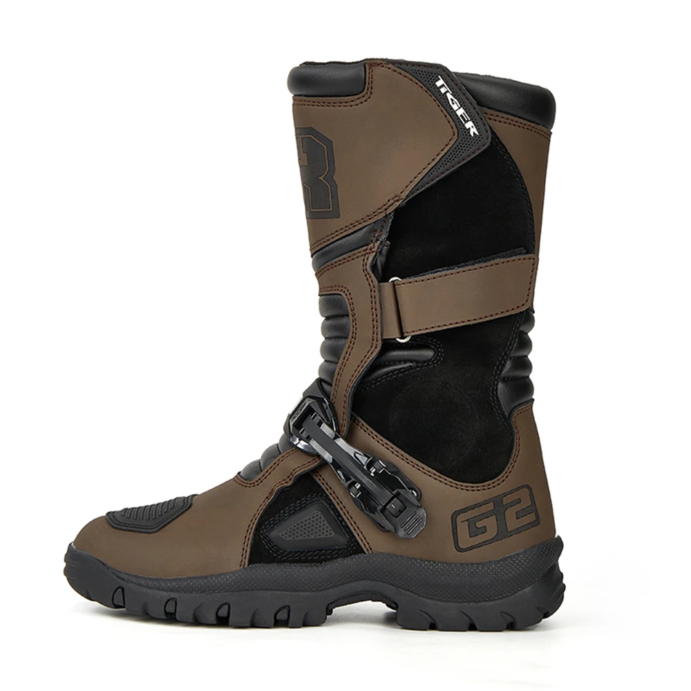 Sapatos impermeáveis de motocicleta, Botas de corrida Off Road, Amortecimento desodorização, Botas Rodoviárias Resistentes ao Desgaste