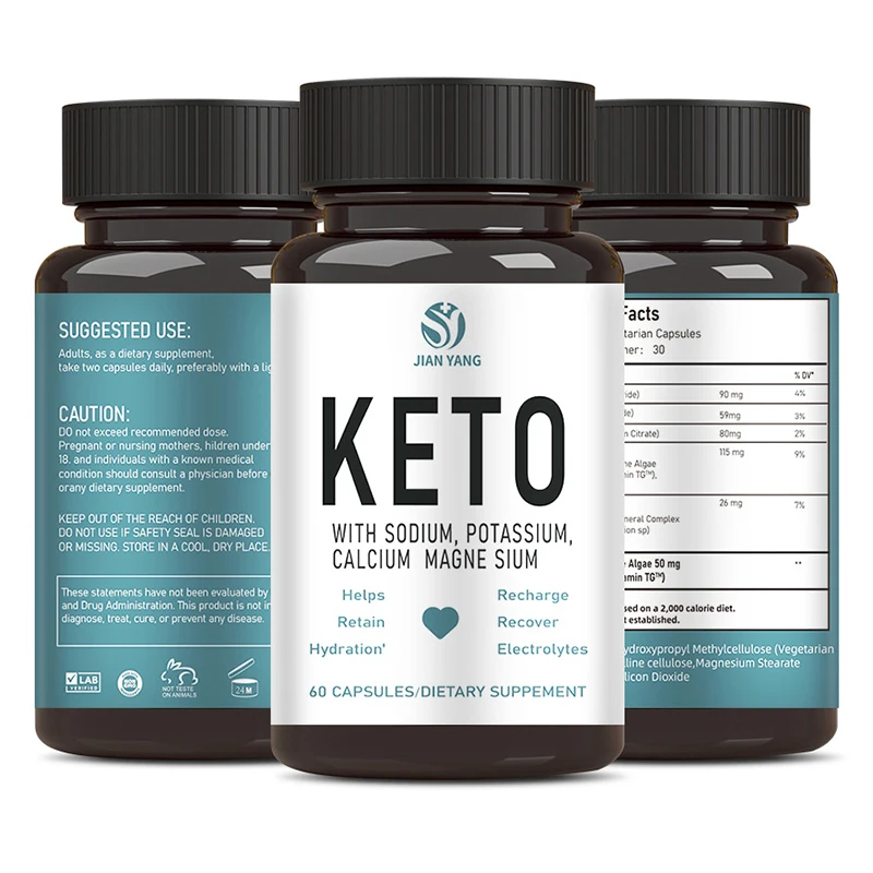 

A ketogenic ketone blend of 60 ketogenic capsules with antioxidant maintenance of the body