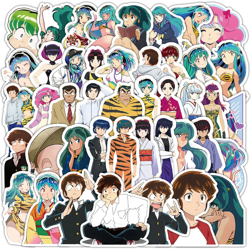 

10/30/50pcs Cute Lum Urusei Yatsura Stickers Moroboshi Ataru Anime Sticker Motorcycle Phone Laptop Suitcase Waterproof Decals