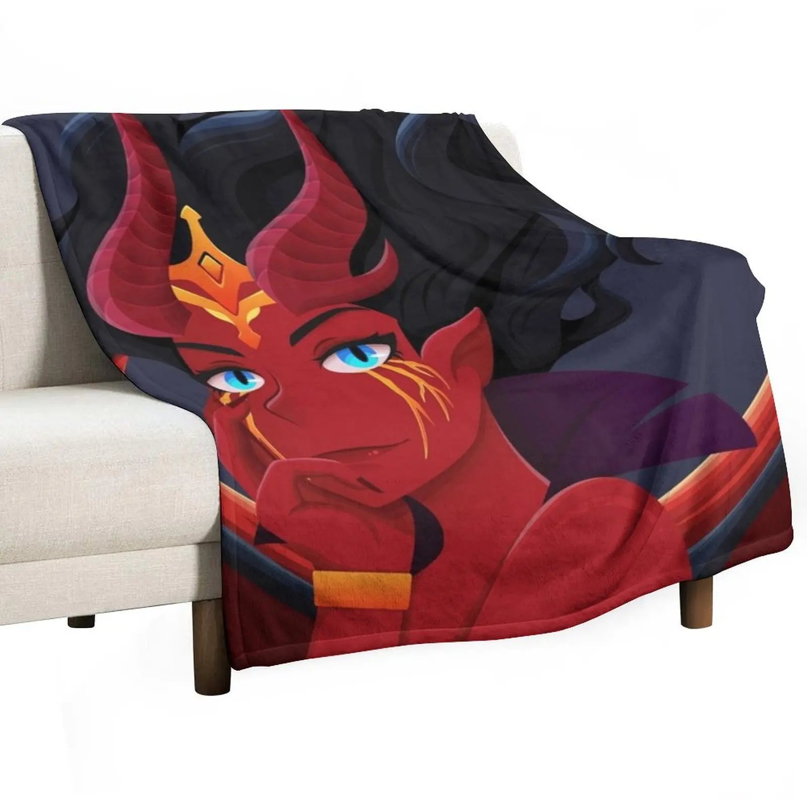 

[Dota2] Queen of Pain Arcana Throw Blanket Outdoor Soft Blanket for Picnic Beach Camping
