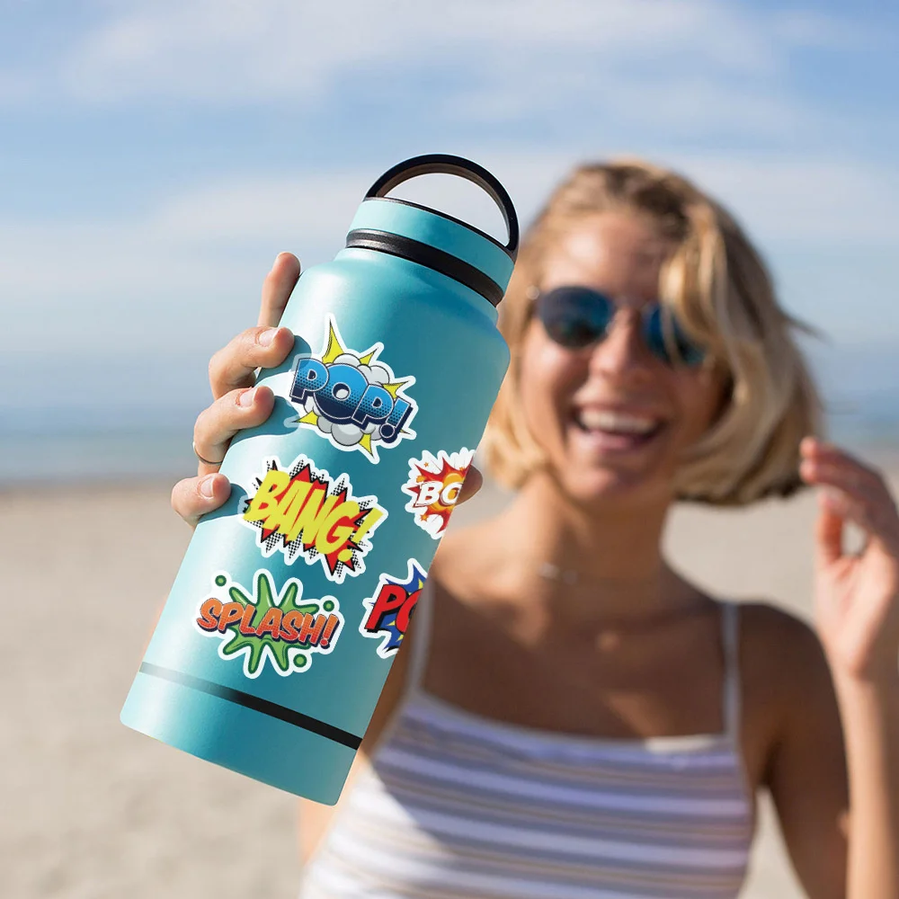 50PCS Vibrant Reward Stickers - Ideal for Motivation & Celebrations - Durable, Waterproof Vinyl Set!