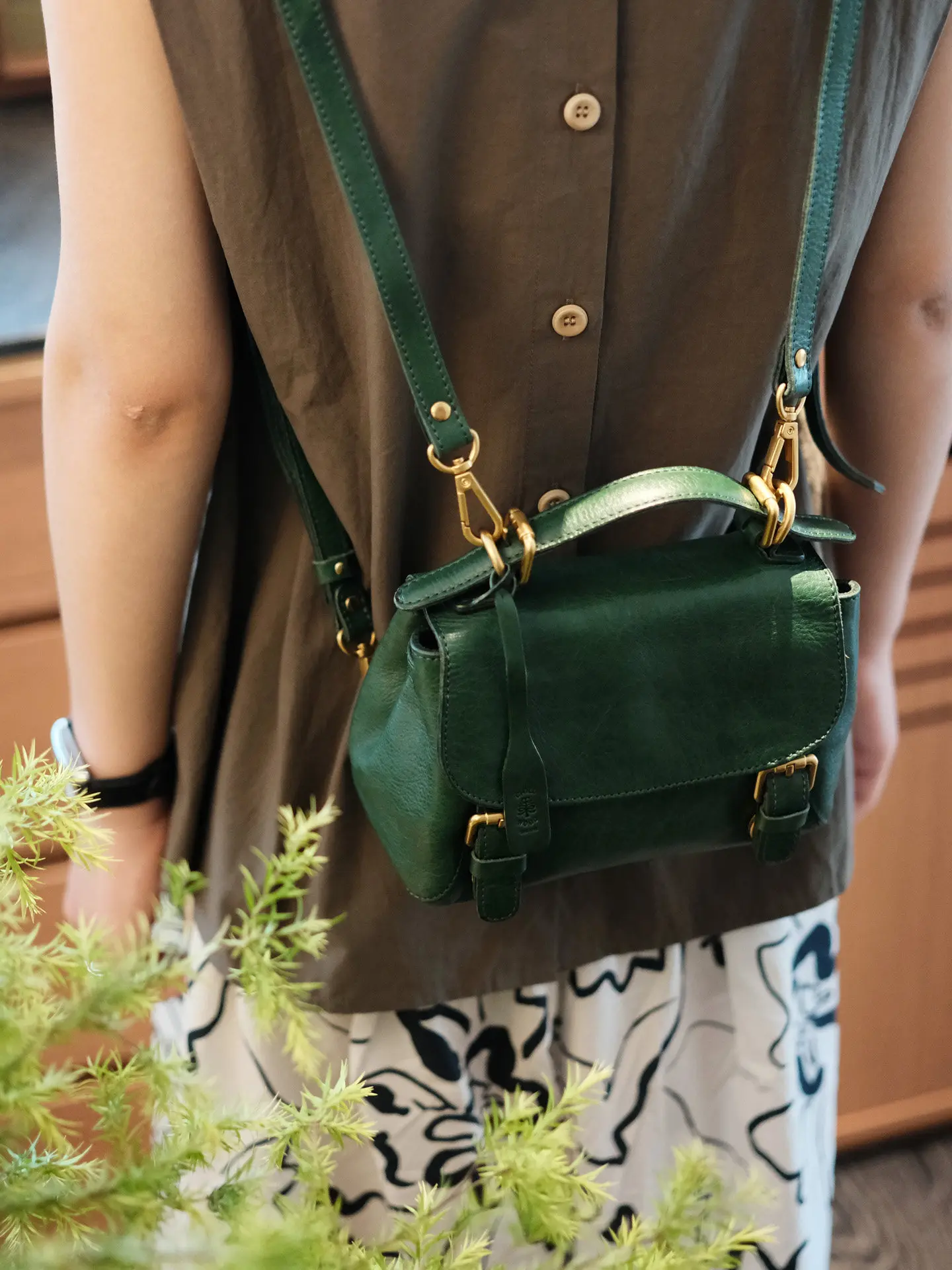 Vintage genuine leather women handbag weekend party designer handmade natural cow leather multifunctional shoulder crossbody bag
