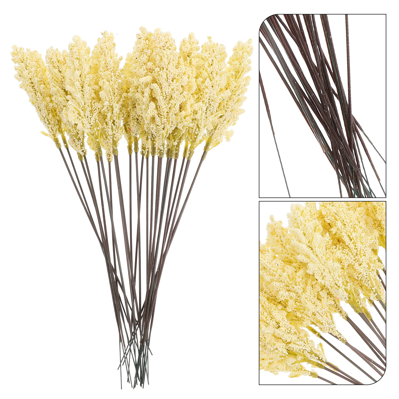 

24Pcs Artificial Wheat Ear Simulation Realistic Home Decor DIY Floral Arrangement Wedding Table Office Room Decoration Props