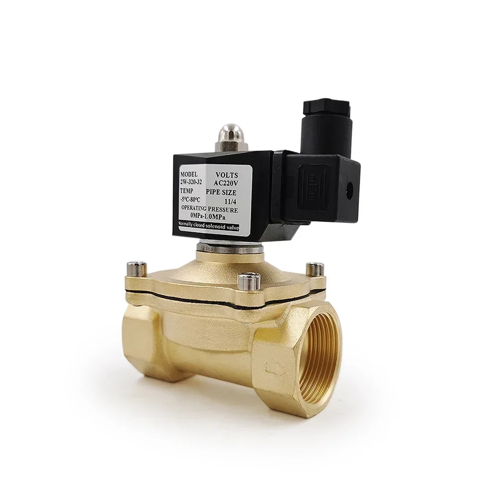 Normally Closed Brass Electric Solenoid Valve 1/4