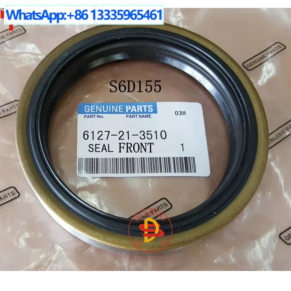 

6127-21-3510 crankshaft front oil seal 6128-21-4230 crankshaft rear oil seal for S6D155