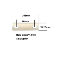 4pcs Busbar M8 Nickel Copper Connector 46mm Hole Spacing 2mm Thick 20mm Width For 130Ah LiShen LiFePO4 Lithium Batttery Cell