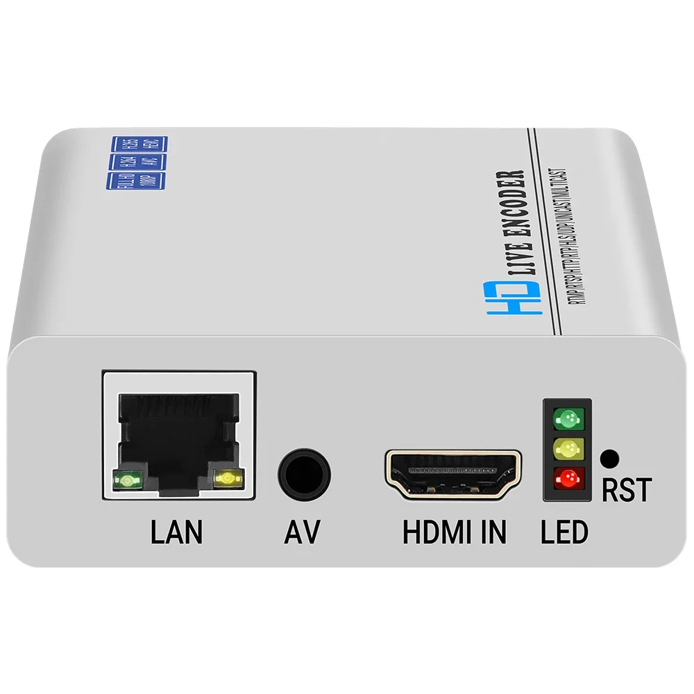 2025 H.265/H.264 Video Encoder – HD/SD CVBS AV RCA Live Streaming Encoder with PAL/NTSC Support