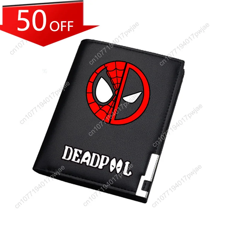 

Marvel Iron Man Coin Purse & Card Holder — Trendy, Portable, Cartoon-Printed Organizer for Men