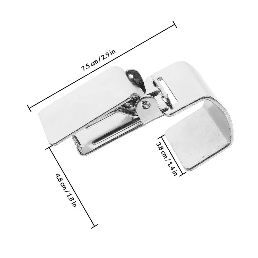 4Pcs Heavy Duty Rug Clips Silver Metal Curtain Holders Stable Fabric Gripper Anti Slip Tapestry Buckles Tapestry Holder