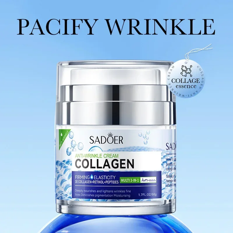 

Collagen Moisturizing Anti-Wrinkle Cream Firm Brightening Skin Improve Dryness Fade Fine Lines Hydrating Nourishing Face Cream