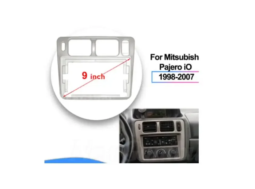 1 Pcs 9 Inch Dvd Frame Cover for Pajero Pinin 1999-2006 H6 H70 Screen Support for Montero Io Navigation Panel RHD LHD for Shogun