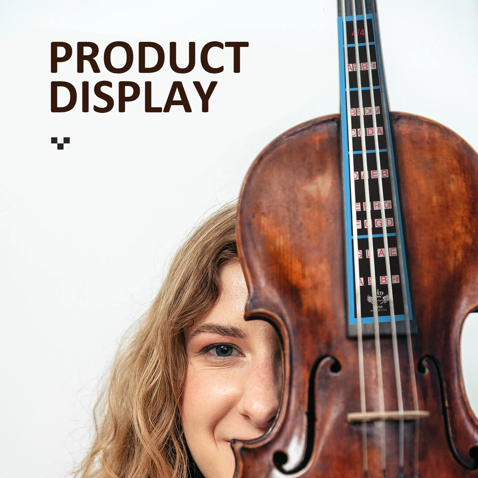 

6 Pcs Violin Fingerboard Stickers Clearly Printed Musical Paper Accessories Beginners Supplies Durable Practical