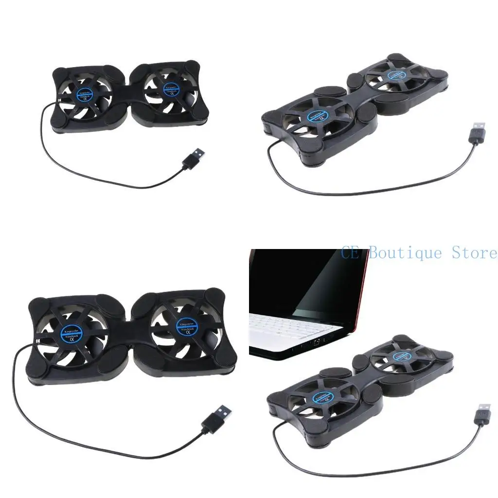 

652F PC Computer Radiator CPU Air Cooling Cooler Fan Mute for Notebook for Macbook